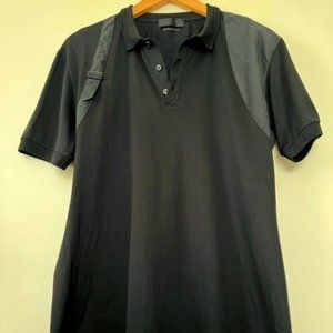 Alexander McQueen polo shirt pique harness holster strap black men's